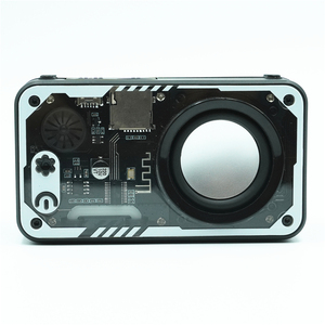 Haut-parleur sans fil V1 mécanique transparent 5W, lumière LED punk colorée clignotante, compatible RGB, haut-parleur Bluetooth - Product Image 2