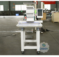 Machine à broder à chenille à tête unique, 1 tête, en vente, machine à broder à 15 aiguilles, machine à broder pour chapeaux, en vente