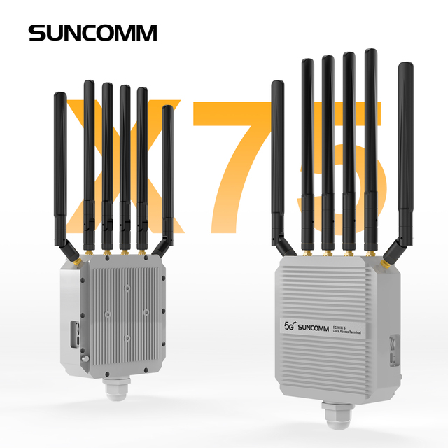 New SUNCOMM Outdoor Router WiFi 6 4G LTE 5G NR AX3000 IPQ5018 Dual Band High-gain Antenna Power Over Ethernet 5G Outdoor CPE