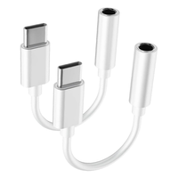 Adaptateur de câble audio USB-C vers prise jack 3,5 mm femelle, compatible avec les écouteurs, les casques et les enceintes pour iPhone