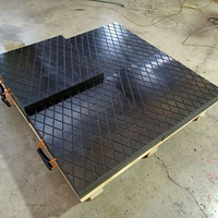 Plaques de support de grue en UHMWPE haute durabilité, rondes/carrées, portables, pour le calage et le levage