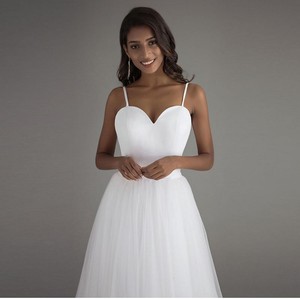 Nuevo Vestido de Novia Coreano con Cola Larga, Estilo Mori, Simple, sin Tirantes, Hasta el Suelo, para Mujer - Product Image 4