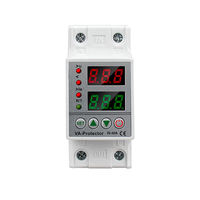 Protecteur de courant AC 230V 63A, dispositif de protection intelligent réglable contre les surtensions et les sous-tensions