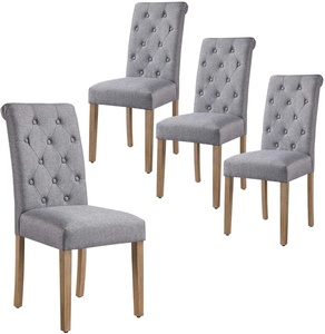 Juego de Sillas de Comedor Económicas de Alemania, Respaldo Alto, Acolchadas, Tapizadas, de Madera, para Comedor de Hotel - Product Image 4