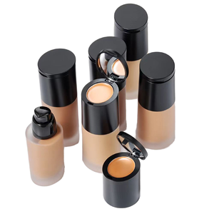 Perfect Makeup 2-in-<strong>1</strong> Cream Concealer Liquid Foundation Dark Full <strong>Coverage</strong> Long Lasting Private Label for All Skin Types Mirror - Product Image 4