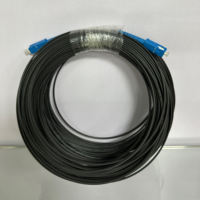 Kabel Drop FTTH Panjang Tetap Alchuang GJYXFCH 1 Core Outdoor SC-SC Pre-terminated Fiber Optic Patch Cord Low Smoke Zero Halogen