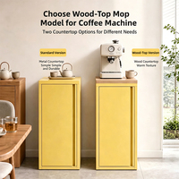Meuble de rangement multifonctionnel extensible en acier, avec plateau en bois de 25 mm, distributeur d'eau intégré, pour salon et maison - Fournisseur d'usine