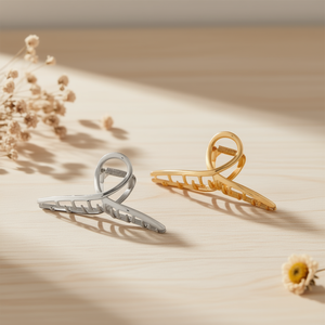 Pinza para el cabello Richland de 11 cm, pinza cruzada de metal, minimalista y moderna para mujeres y niñas - Product Image 2