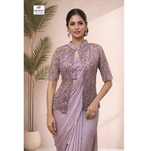 Saris ethniques élégants prêts à porter – Collection en gros pour toutes les saisons : mariages, fêtes, festivals, occasions spéciales – Séchage rapide - Product Image 1