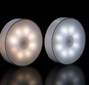 ABS スマートモーションセンサーナイトライト ウォームホワイト LED 照明 ホーム廊下 寝室 屋外 自動充電 - Product Image 3