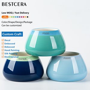 BESTCERA Fabrikneu Maßgefertigt Direktvertrieb Hundenapf Keramik Hundenapf für Langohrige Hunde - Product Image 1