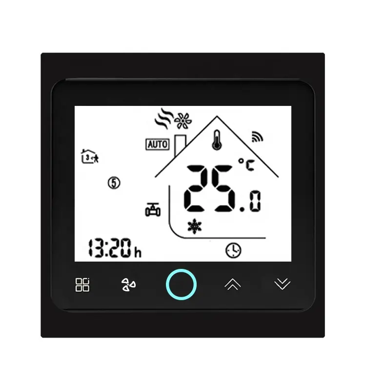 Beca BAC-002 Wifi Digitale Kamerthermostaat Voor Hvac-Systeem Ventilator Coil Controller Hotel Project Key Card Kamer Thermostaat