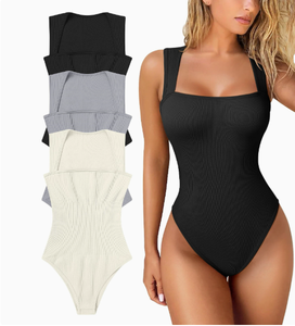 Conjunto de Pantalones Ajustados de Cintura Alta Elásticos para Mujer, Mono Sexy sin Mangas, Conjuntos Femeninos para Europa <span class=keywords><strong>y</strong></span> Estados Unidos - Product Image 3