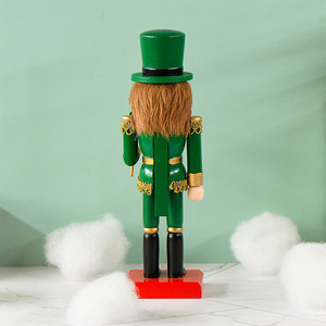 <span class=keywords><strong>Casse</strong></span>-noix en bois vert de Noël à <span class=keywords><strong>quatre</strong></span> feuilles de 25 cm pour la décoration, vente en gros - Product Image 3