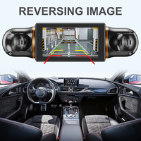 Caméra de tableau de bord 3 pouces 4 canaux 1080P pour voitures WIFI GPS Enregistreur vidéo 360 ° Caméra de recul DVR 24H Kit matériel pour voitures Accessoires de voiture