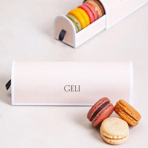 Yüksek kaliteli eko geri dönüşüm macaron kutusu toptan çerezler ambalaj macarons paketi kutusu özel macaron kutuları