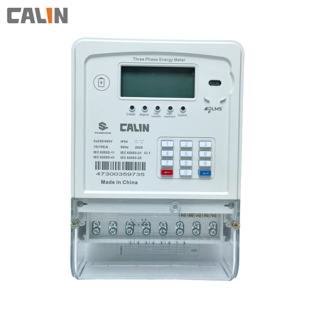 Three-Phase Prepaid Energy Meter with Optional Keyboard DLMS and STS Certified