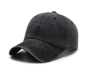 Wholesale 6-Panel Adjustable Blank Washed Unstructured Low Profile Dad Hat Custom Embroidery Logo Cotton Strapback <b>Baseball</b> <b>Cap</b> - Product Image 3