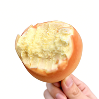 En gros, Glace à la crème en forme de mangue virale, Glace à la crème aux fruits 3D en forme de bâtonnet avec enrobage chocolaté, Glace à la crème au lait premium 75g*12