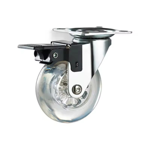 Factory Price Office Chair Wheel Pu Wheels with Bearings for Caster With Transparent PU Wheel No Marking - Product Image 4