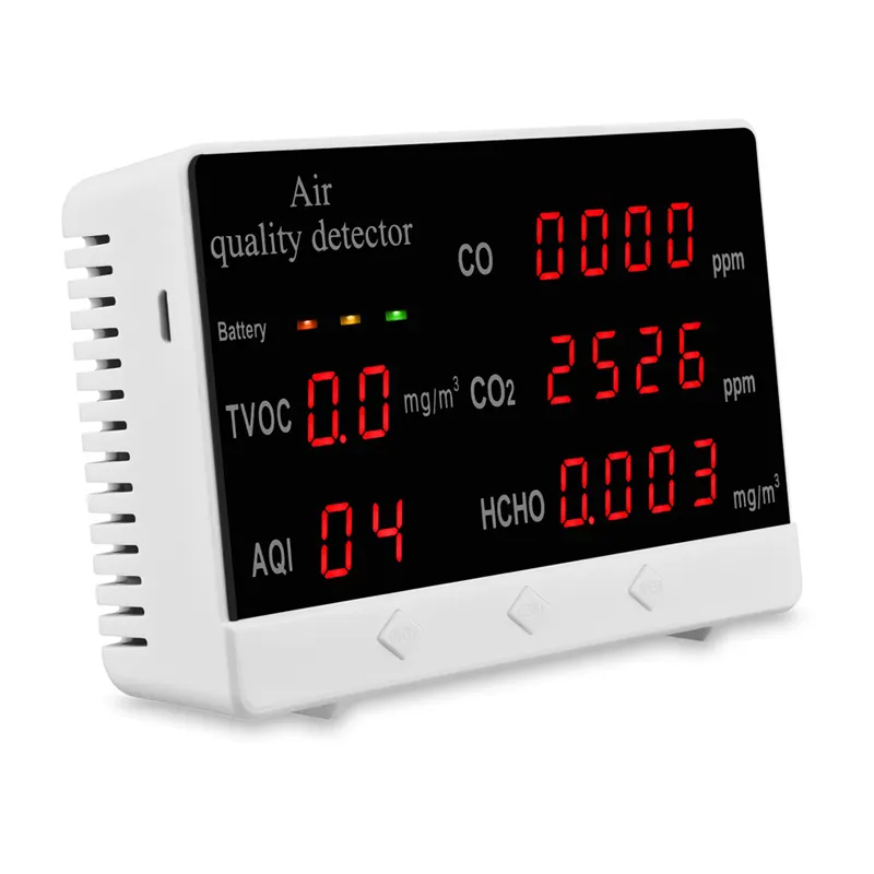 Multi Parameter Online Monitor Voor Binnenmilieu Met Meerdere Sensoren PM2.5, Co, CO2, Tvoc, Hcho, iaq Sensor