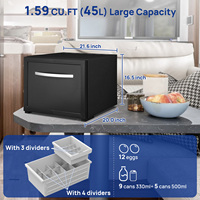 Mini-réfrigérateur encastrable 45L à absorption silencieuse pour hôtel, maison, caravane, camping avec entrepôts à l'étranger