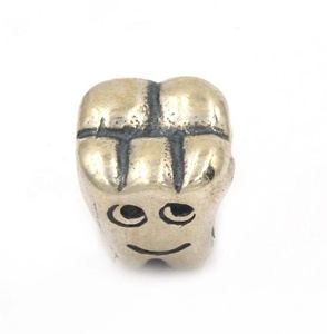 PANKOO Latest Design 925 Sterling Silver <strong>Tooth</strong> Shape Beads Happy Smile <strong>Charm</strong> Pendants with Rhodium Plating Cute Style Gift - Product Image 3