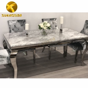 Home Furniture Hot Sale in <strong>UK</strong> Glass Dinning Table Top Dining Table Set Modern Dining Tables with <strong>Bench</strong> Chairs DT002 - Product Image 3