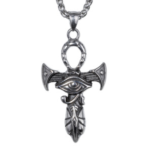 Collier pendentif infini 8 en acier inoxydable 316L, motif serpent texturé 3D, pour homme, style vintage, gothique, motard, audacieux, rétro - Product Image 4