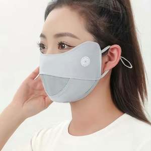 Masque de protection solaire Protection UV Nylon maille respirante course équitation oeil coin femmes masque été sac visage voile - Product Image 2