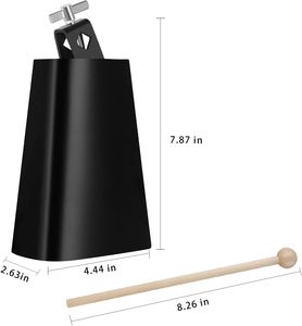 Instrumento de percusión de <span class=keywords><strong>cencerro</strong></span> metálico de 4/5/6/7/8/9 pulgadas personalizado al mejor precio y de la mejor calidad al por mayor - Product Image 4