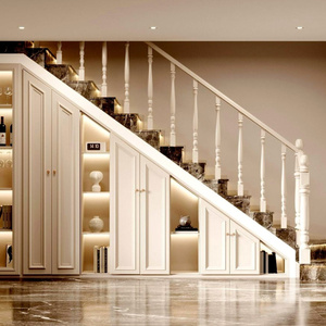 Mobiletto <span class=keywords><strong>Portascarpe</strong></span> in Legno Moderno per Villa e Hotel, Sotto le Scale, Scaffale per Ripostiglio nel Soggiorno - Product Image 6