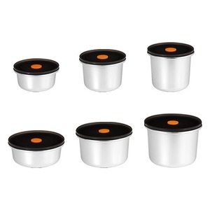 304 Stainless Steel Round Food <b>Storage</b> <b>Container</b> Airtight Lid Multi Size Picnic Refrigerator Use - Product Image 5
