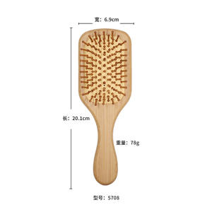 1 Natural Bamboo and <b>Wood</b> Anti-static Scalp Massage air Cushion Hair <b>Comb</b> Smooth Hair <b>Comb</b> Hair Styling <b>Comb</b> - Product Image 5