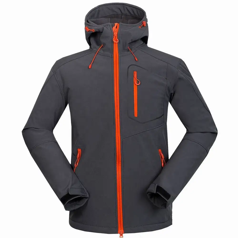 Men outdoor waterproof breathable softshell jacket