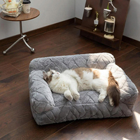 Canapé-lit pour animaux de compagnie de haute qualité en gros, tissu jacquard de luxe, canapé pour chien et chat, canapé-lit pour chien écologique, sur mesure