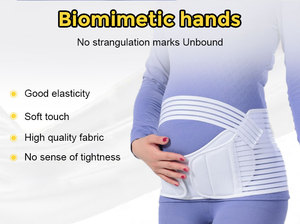 Cuidado médico <span class=keywords><strong>prenatal</strong></span> Banda para el vientre para embarazadas Seguridad elástica Cinturón de soporte de maternidad duradero - Product Image 2