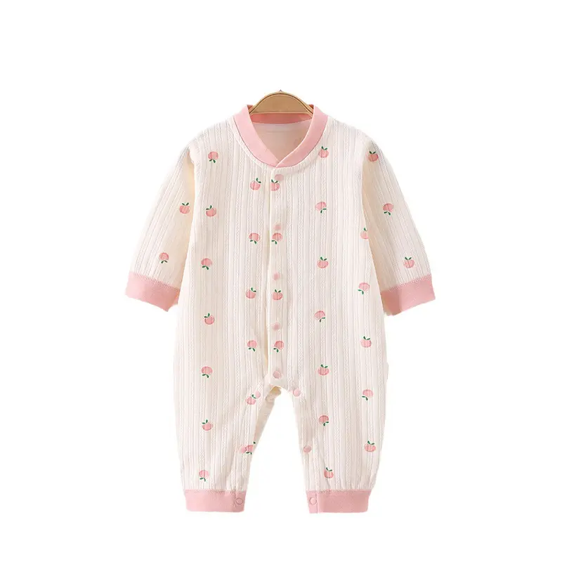 Vêtements pour bébés Vêtements de printemps et d'automne pour bébés Onesie Vêtements pour bébés Costume rampant désossé en pur coton Aa
