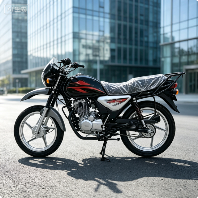 All-terrain Two-wheel Gasoline Motorcycle with Powerful Engine Durable Steel Frame Comfortable Leather Seat Reliable Suspension