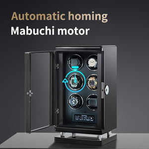 <span class=keywords><strong>Rollex</strong></span>-reloj orbital hecho a mano para hombre y mujer, caja de bobinadora con logotipo personalizado, 4 unidades - Product Image 3