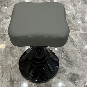 Tabouret de pédicure bleu pour salon de beauté moderne Chaise de technicien de pédicure à ongles avec roues à rotation hydraulique - Product Image 6