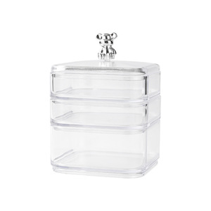 Bear Shaped Layered Snack Box With Drawer Compartments Dustproof Lid Large Capacity Kitchen Storage For Candy And Dried Fruit - Product Image 3