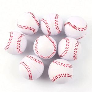 High Density Custom Logo Printed Pu <b>Foam</b> <b>Shaped</b> Cute Soft Stress Ball Baseball Promotional Gift Squeeze Toy - Product Image 1