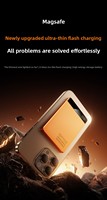 Batería Externa Magnética Inalámbrica de Alta Capacidad 10000mAh con Carga Rápida de 22.5W, Pantalla LED y Carcasa de Aleación