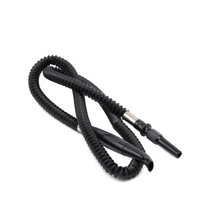 Chicha arabe en stock, tuyau d'eau de 1,8 m, forme de bobine en acrylique blanc, tube télescopique, embout buccal noir, grande tête, portable, minimaliste - Product Image 4
