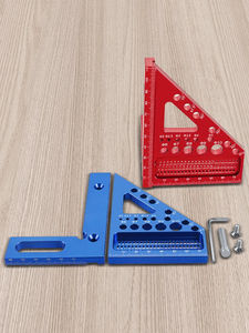 Neue Tragbare Messwerkzeuge 45/90 Grad Holzbearbeitungswerkzeuge Linienlineal 3D Multi-Winkel Messlineal - Product Image 4