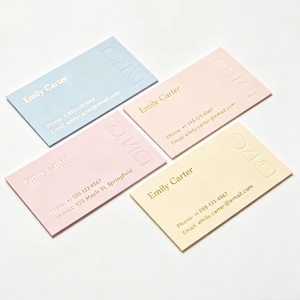 Meilleures ventes : papier doux au toucher, logo personnalisé en feuille d'or, impression CMYK pour emballage de boîte, carte de remerciement avec message inséré - Product Image 1