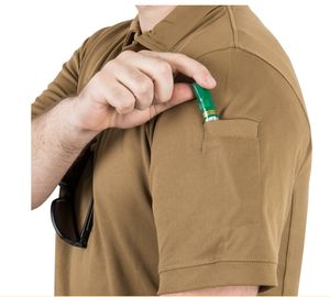 DFP901 Camisa polo personalizada para hombre, manga corta, gancho para colgar gafas, bolsillo superior izquierdo en la manga. - Product Image 3