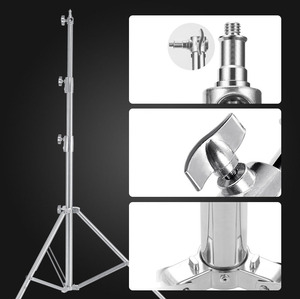 Jingying Hochwertiges Edelstahl material Langlebig BIg Größe 2,8x3m Hintergrund Fotografie Hintergrund Stand - Product Image 3