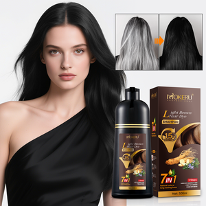 โมเครุ <span class=keywords><strong>แชมพู</strong></span>เปลี่ย<span class=keywords><strong>น</strong></span>สีผม 7-in-1 ปิดผมขาวเร็ว สีติดท<span class=keywords><strong>น</strong></span><span class=keywords><strong>น</strong></span>าน ปราศจากแอมโมเนีย รับผลิตแบบ OEM/ODM มีสิ<span class=keywords><strong>น</strong></span>ค้าพร้อมส่ง ปริมาณ 500 มล. - Product Image 2